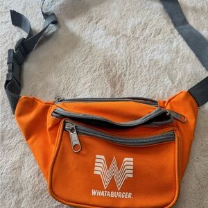 Vibrant Orange Whataburger Fanny Pack
